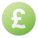 currency, green, pound icon