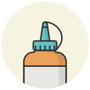 adhesive, classroom, draw, glue, glue bottle, stationery glue, tool svg vector icon
