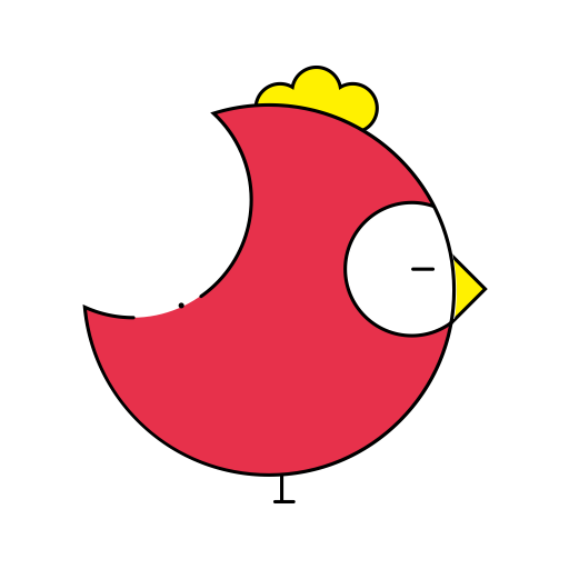 Chickabiddy svg vector icon