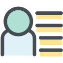 align, employee, general, human, human list, list, member svg vector icon