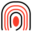 biometric, finger, fingerprint, identity svg vector icon