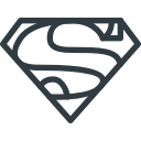comics, dc, logo, movie, sigil, superman svg vector icon