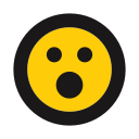 emojis, emot, shock, surprise svg vector icon