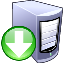 download,server,computer,descending,fall,decrease,down,descend icon