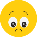 avatar, bored, sad, smiley svg vector icon
