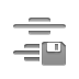 distribute,vertical,center,diskette icon