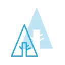 forest, logo, media, social svg vector icon