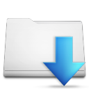 white,folder,downloads icon