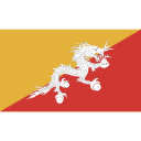 bhutan, ensign, flag, nation svg vector icon