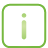 basic, button, green, information icon