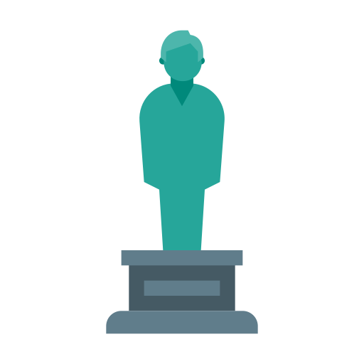 Statue svg vector icon