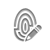 fingerprint,pencil icon