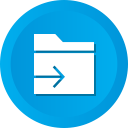 arrow, data, document, file, folder, send svg vector icon