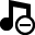 music,remove,delete,del icon