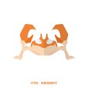 kanto, krabby, pokemon, water svg vector icon