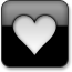 blackstyle,heart icon