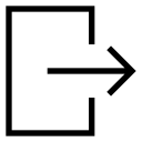 common, exit, logout, out, signout, stroke svg vector icon