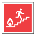 code, emergency, exit, fire, sign, sos, stairs svg vector icon
