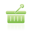 basket, green, shopping icon