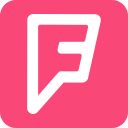 four square, foursquare svg vector icon