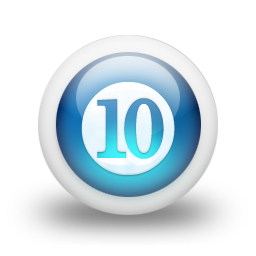 glossy,blue,orb icon