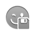 smiley,wink,diskette icon