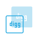 digg, logo, media, social svg vector icon