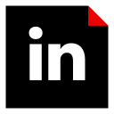 brand, linkedin, logo, media, social svg vector icon