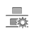 distribute,vertica,bottom,gear icon