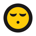 emoji, emot, rest, sleeping, whistle svg vector icon