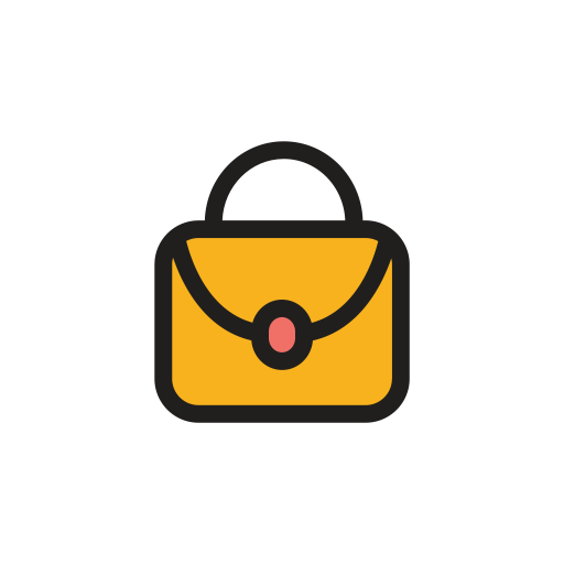 Handbag svg vector icon