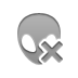 alien,gray,cross icon