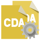 file,format,cda,gear icon