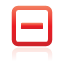 collapse, red, toggle icon