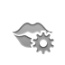kiss,gear icon