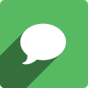 imessage, media, shadow, social, square svg vector icon