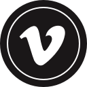 logo, media, social, vimeo svg vector icon