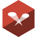 gloss, hexagon, limelight, media, social svg vector icon