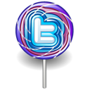 candy, lollipop, twitter icon