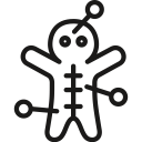 doll, voodoo svg vector icon