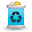 recycle bin, trash, waste icon