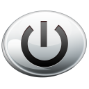 shut,down,silver icon