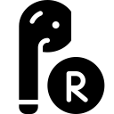 airpod, right svg vector icon