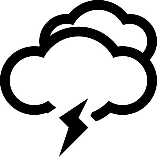 Lightning svg vector icon