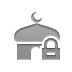 mosque,lock icon
