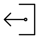 door, exit, logout, out svg vector icon