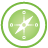 basic, compass, green icon
