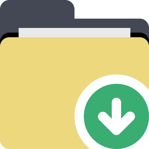 Folder Arrow Bottom svg vector icon