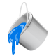 blue, paint icon