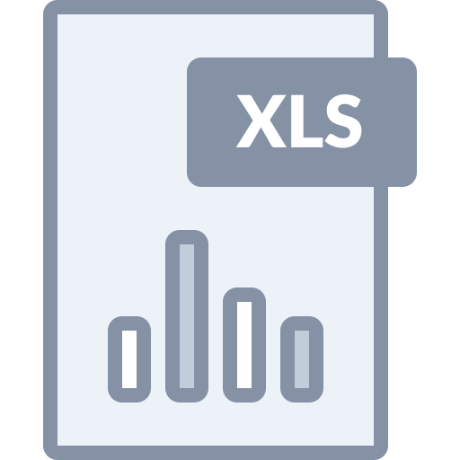 Xls svg vector icon